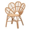 bali & pari Eliava Natural Rattan Flower Accent Chair Natural Brown: Indoor Wicker, No Assembly Required - 2 of 4