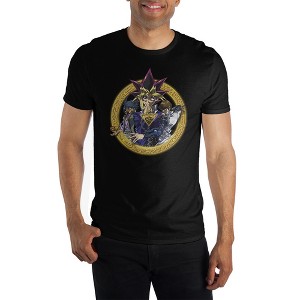 Yu-Gi-Oh Anime Mens Black Short Sleeve Graphic Tee - 1 of 1