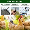 Large Metal Chicken Coop, Walk-in Wire Mesh Chicken Run, Rabbits Duck Cages with Waterproof and Anti-Ultraviolet Cover for Outside - 2 of 4