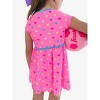 RuffleButts Toddler Girls UPF50+ Active Short Sleeve Bow Dress & Bike Short Set - 4 of 4