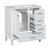 Osparple 30" Modern Bathroom Vanity with Sink Freestanding Bathroom Ceramic Sink Vanities with Soft Closing Door and 3 Drawers - 3 of 4