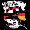 Junior's Design By Humans Shark Poker Player, Are You Ready By rasok T-Shirt - image 2 of 2