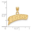 Black Bow Jewelry 10k Yellow Gold Louisiana State Fighting Tigers NCAA Small Pendant - 2 of 3