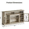 Jojoka Farmhouse TV Stand for TVs up to 70 inch, Rustic Wood Media Console Cabinet with Storage Cabinets,Grey - 2 of 4