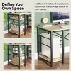 Bestier 95.5 inches L-Shaped Computer Desk Long Table for Home Office - 3 of 4
