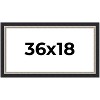 PosterPalooza | Panoramic Embellished Black Picture Frame - UV Acrylic, Foam Board Backing, Hanging Hardware - 2 of 4