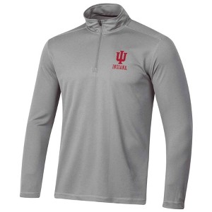 NCAA Indiana Hoosiers Men's Gray 1/4 Zip Sweatshirt - 1 of 3