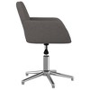 vidaXL Swivel Office Chair Dark Gray Fabric - 4 of 4