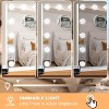 Vanity Mirror with Lights, with 15 Dimmable Bulbs and 10X Magnification, 3 Colors Modes - 4 of 4