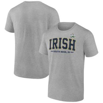 NCAA Notre Dame Fighting Irish Men's Gray Bi-Blend T-Shirt