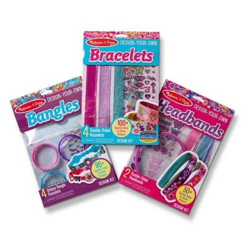 Melissa & Doug Design-Your-Own Jewelry-Making Kits - Bangles, Headbands, and Bracelets - image 1 of 4