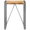 vidaXL Dining Table 23.6"x23.6"x29.5" Solid Rough Mango Wood - 2 of 4