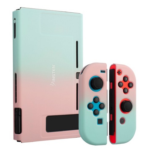 Insten For Nintendo Switch Dockable Protective Hard Case Cover Compatible With Nintendo Switch Console And Joycon Pink Green Gradient Target