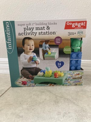 Super Soft 1st Building Blocks Play Mat & Activity Station – Infantino