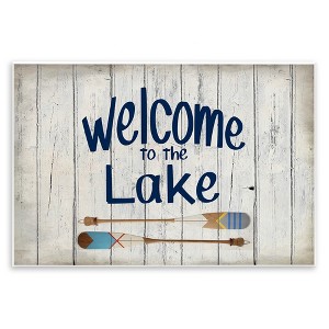 Stupell Industries Welcome to Lake Oars Wall Plaque Art - 1 of 4