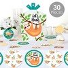 Big Dot of Happiness Let’s Hang - Sloth - Baby Shower or Birthday Party Decor and Confetti - Terrific Table Centerpiece Kit - Set of 30 - 2 of 4