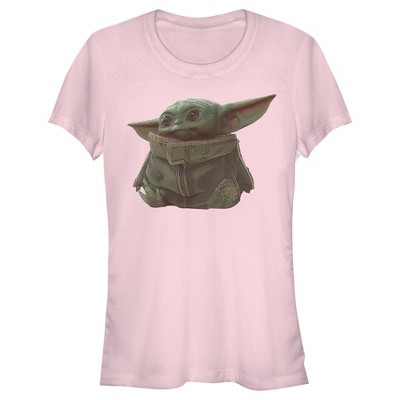 Juniors Womens Star Wars The Mandalorian The Child Portrait T-shirt ...