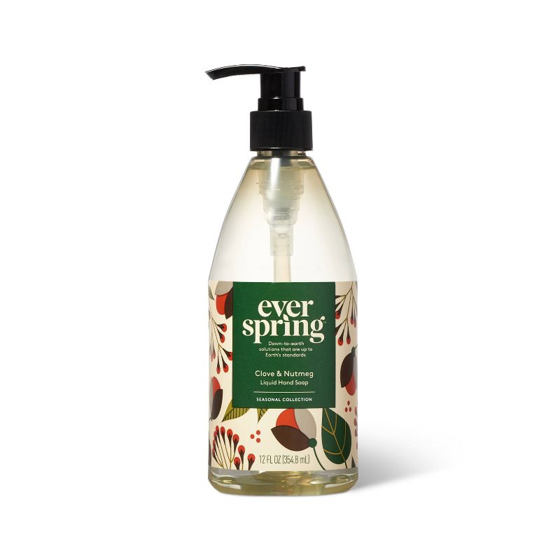 Clove &#38; Nutmeg Liquid Hand Soap - 12 fl oz - Everspring&#8482;, 1 of 5