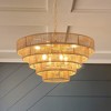 Airsurfer 24" Boho 5-Layer Hemp Rope Chandelier for Living/Dining Room & Bedroom (No Bulbs) - 2 of 4