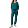 Pinspark 2 Piece Sets for Women Fall Travel Outfits Long Sleeve Tracksuit Joggers Sets Half Zip Sweatsuit Matching Set - 2 of 4