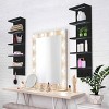 Sorbus 5 Tier Wall Mounted Floating Shelf Unit with LED Lights - Home Decor and Storage Organizer - 2 of 4