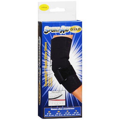 Sport Aid Gold Therma Dry Elbow Tennis Sleeve Large