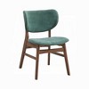 Simple Relax Set of 2 Upholstered Side Chairs with Curved Back - 3 of 4