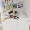 FUFU&GAGA Modern Multi - functional White Decorative Storage Cabinet with Mirror and Display Shelves - 4 of 4