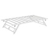 Stand Up Trundle Day Bed,Pop Up Trundle,Twin Trundle Bed Frame Only,Metal Slats Support with Lockable Casters,White - 2 of 4