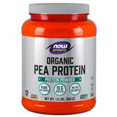 Organic Pea Protein Natural Unflavored by Now Foods  -  1.5 lbs Powder