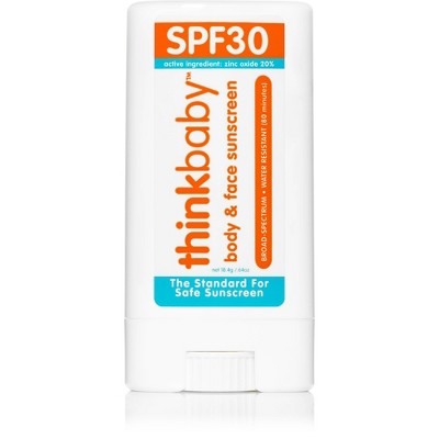 Thinkbaby Mineral Baby Sunscreen Stick, SPF 30 - 0.64oz