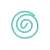 JAM Paper Colored Circular Paper Clips Round Paperclips Teal 2 Packs of 50 21832066B - 3 of 4