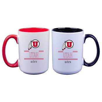 NCAA Utah Utes 16oz Home and Away Mug Set