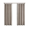 Kumasinova 84" Plaid Faux Leather Tab Top Curtains Panel,Kitchen Curtains with Wool Lining,Window Curtains for Living Room&Bedroom - 2 of 4