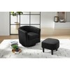 CAVINAS Upholstered Accent Chair with Ottoman and Cushion Design,Comfortable Chair and Ottoman Sets for Bedroom,Reading Room - 4 of 4