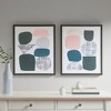 Gulches Grey Rock Garden Gel Coat Framed Canvas 2 Piece Set - 2 of 4