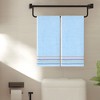 Unique Bargains Colorful Striped Pattern Comfort Quick-Drying Hand Towel for Travel Camp 2 Packs - 2 of 4