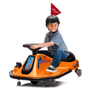 24V Ride on Drift Car for Kids, 7Ah Battery Electric Drifting Go-Kart, Drifting Carts,360 Degrees Rotating - 1 of 4