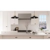 Urban Ambiance Luxury Transitional Pendant,  8''H x 20''W,  Matte Black and Gold Finish, ULB2191 - 2 of 4