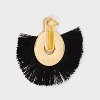 SUGARFIX by BaubleBar Threaded Statement Earrings - Black: Zinc Post Jewelry, 1.9" Length - 3 of 3