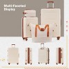 4-Piece Luggage Set,Expandable ABS Hardshell Luggage Sets Spinner 20 In/28 In  With TSA Lock,Travel Duffel Bag And Toiletry Bag-Cuddlewood - 2 of 4