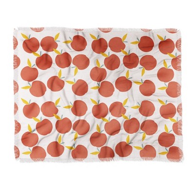 Hello Twiggs Red Apple Woven Throw Blanket - Deny Designs