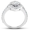 Pompeii3 3/4Ct Diamond Marquise Framed Vintage Designer Cocktail Ring 10k White Gold - image 3 of 4