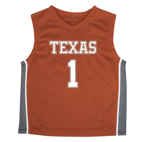 NCAA Texas Longhorns Boys' Toddler Basketball Jersey - 3T