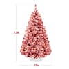 Best Choice Products Pre-Lit Red Christmas Pine Tree w/ Flocked Branches, Warm-White Lights - 2 of 4