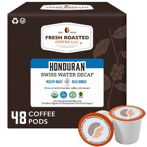 Fresh Roasted Coffee - 48 CT Organic Honduran Water-Processed Decaf Medium Roast Single Serve Pods - 1 of 4