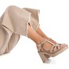 Refresh Shoes Women's Suede Heeled Platform Sandals - image 2 of 4