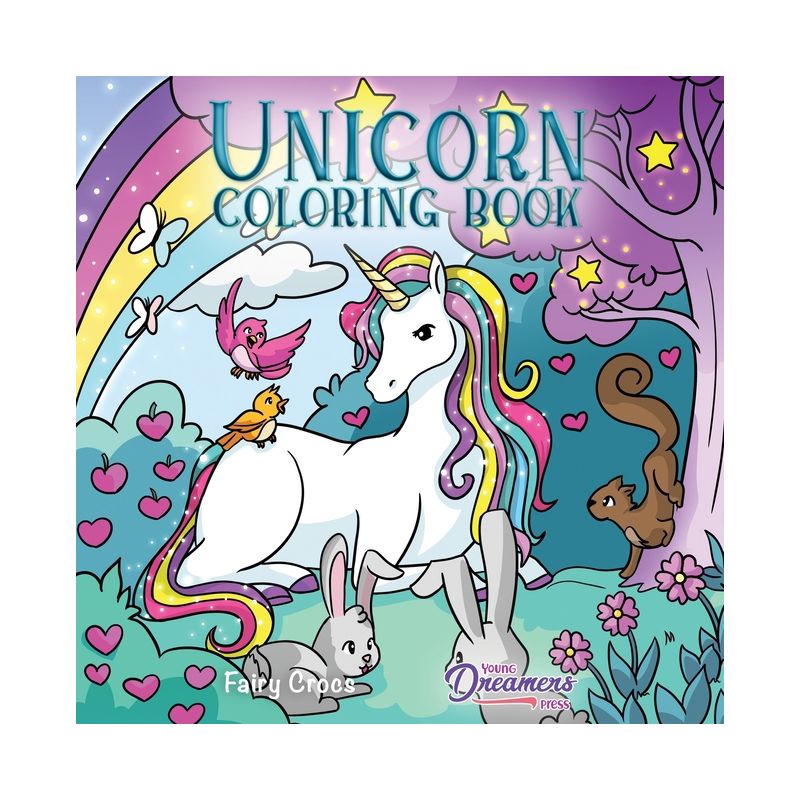 Unicorn Coloring Book - (Coloring Books for Kids) by  Young Dreamers Press (Paperback), 1 of 2