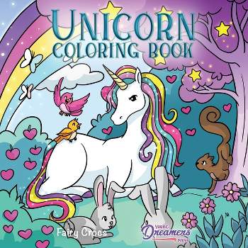 Unicorn Coloring Book - (Coloring Books for Kids) by  Young Dreamers Press (Paperback)