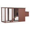 vidaXL Outdoor Chicken Cage Hen House with 1 Egg Cage Brown Wood - 4 of 4